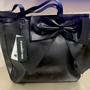 Karl Lagerfeld black tote